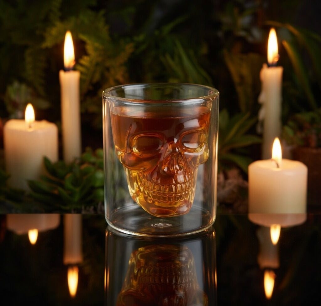 Vaso de whisky Calavera x2
