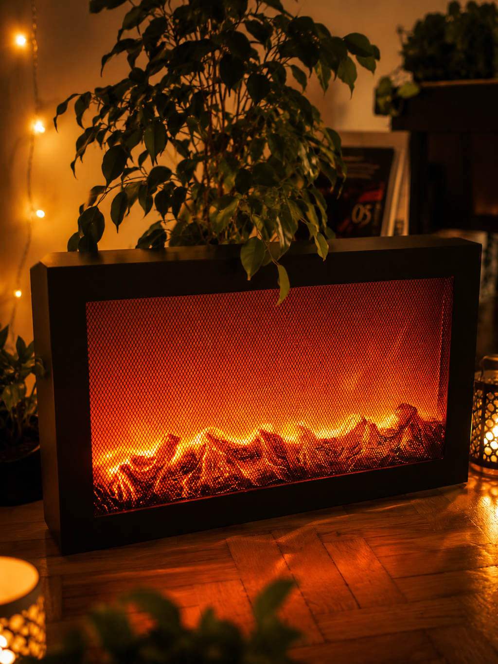 Chimenea lampara Led Decorativa
