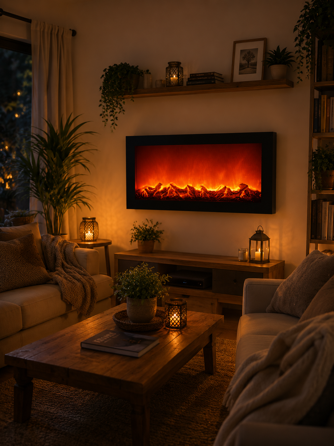 Chimenea lampara Led Decorativa