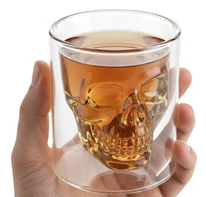 Vaso de whisky Calavera x2