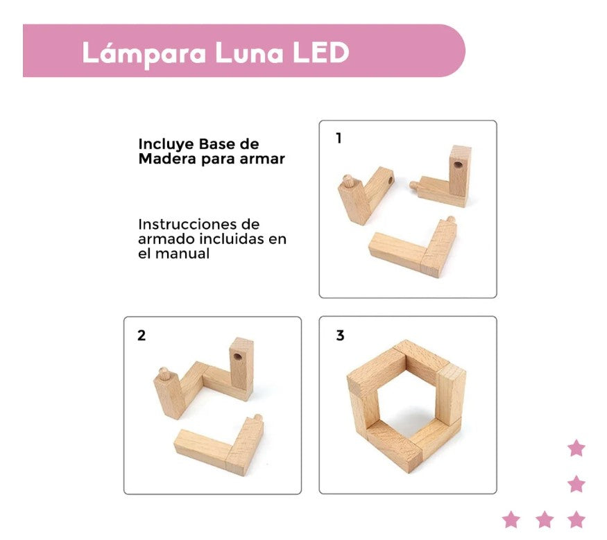 Velador Luna led Grande