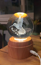 Esfera de Cristal 3D Colibri