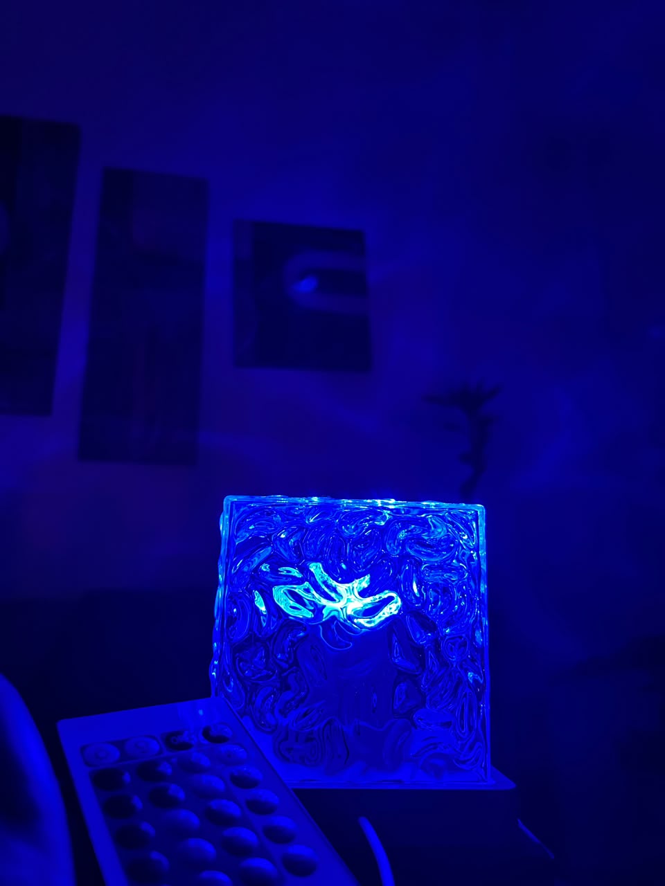 Lampara Cubo Led Aqua