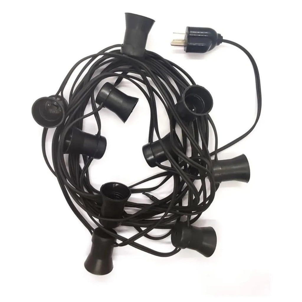 Guirnalda de luces con portalamparas x 10