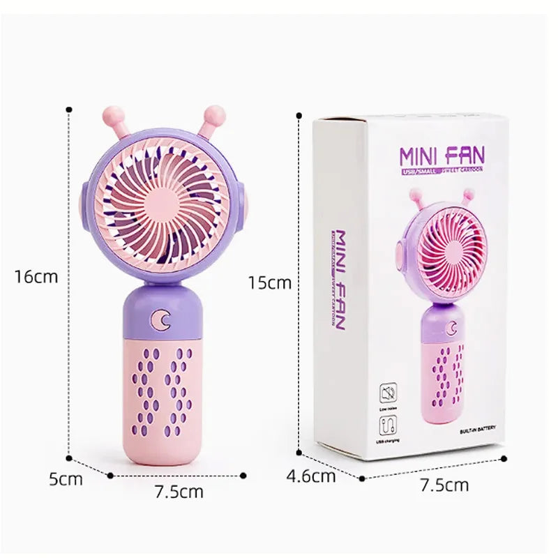 Mini Ventilador carga USB portatil