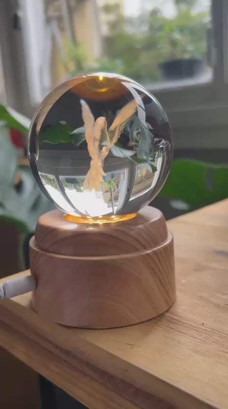 Esfera de Cristal 3D Colibri