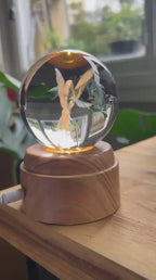 Esfera de Cristal 3D Colibri